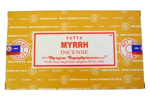 Satya Incense - Myrrh - Box Of 12 Packs