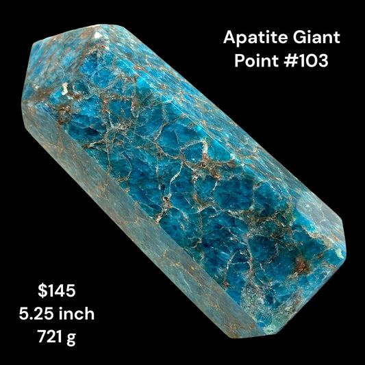 Apatite - Giant - 5.25 inch - 721g - Polished Points