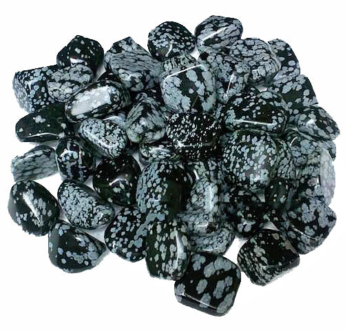 SNOWFLAKE OBSIDIAN Tumbled Stones 20 to 30mm - 500 Grams - India - Third Eye Chakra Psychic Vision
Intuition
Inner Knowing
Root Chakra Physical Health and Energy
Ability to Manifest
Centering and Grounding