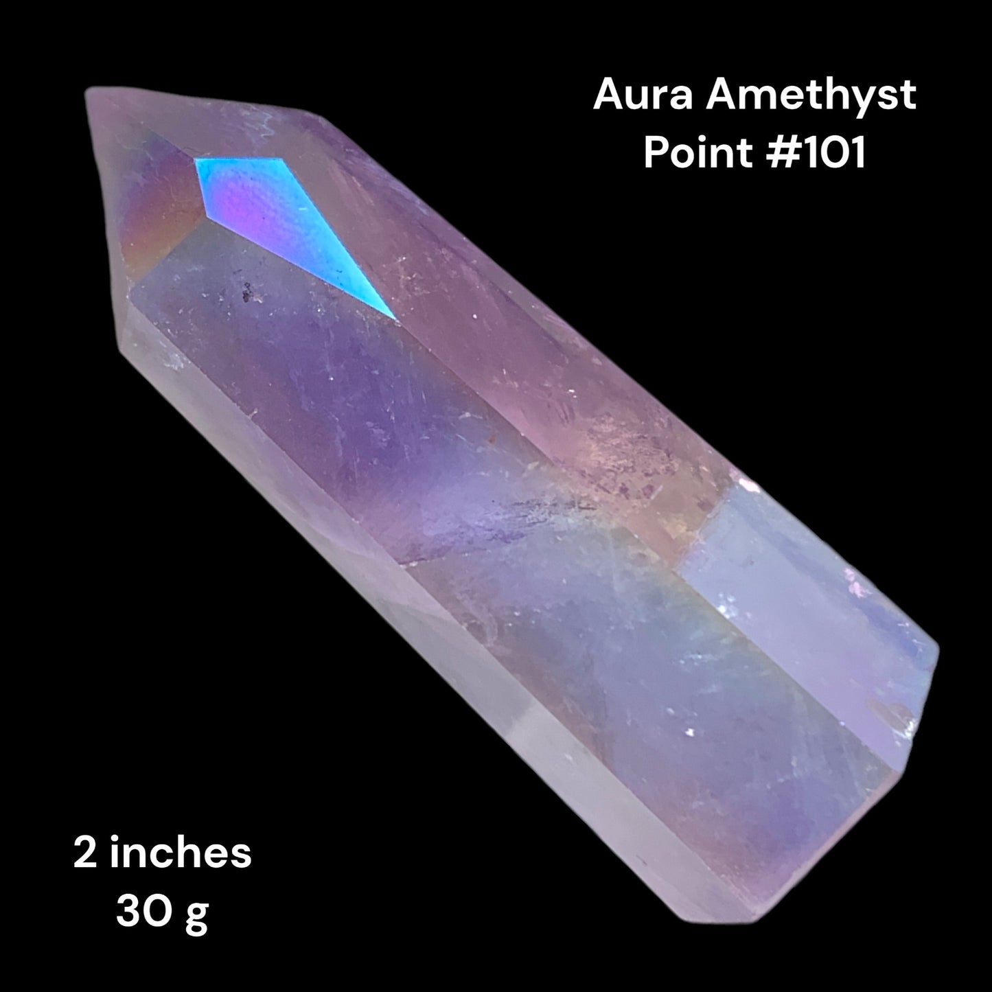 Amethyst Aura Polished Points - 2 inches - 30g