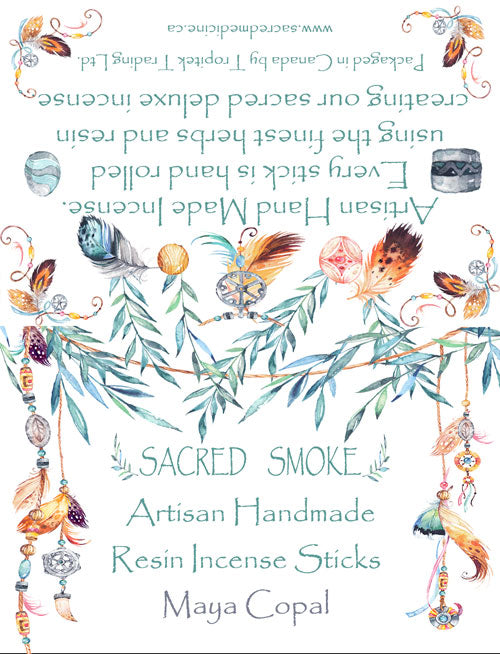 PK/6 - Bâtonnets d'encens artisanaux en résine - Maya Copal - Sacred Smoke