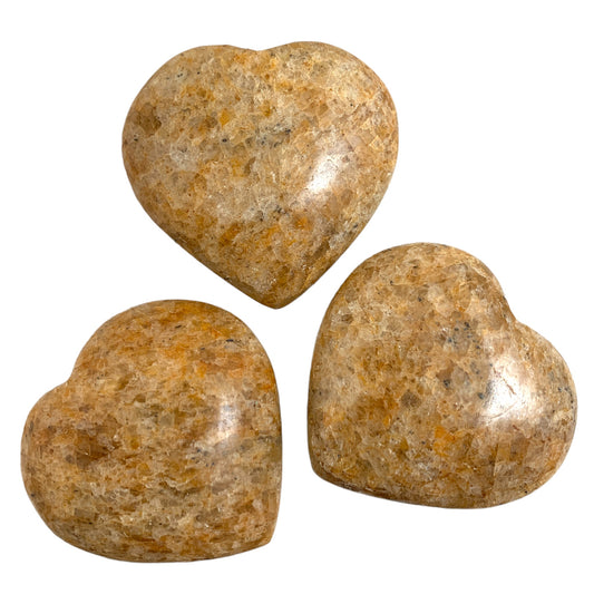 Pub Hearts - Golden Quartz - Medium 45-55mm - Price per Gram - India - NEW1221