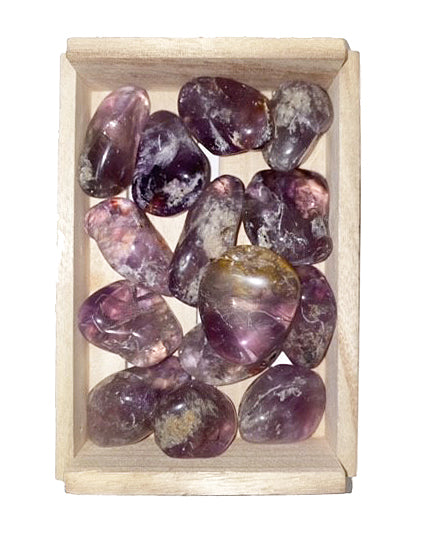 Amethyst Quality 2A Tumbled Stones - Large 30 - 40 mm - 1 lb - Brazil - NEW122