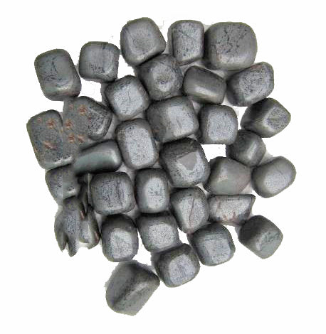 Hematite Tumbled Stones - Medium 20 - 30 mm - 1 LB India - NEW221