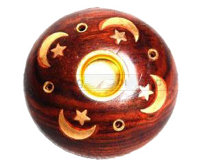 S/6 Wood Stick/Cone Burner Celestial 2.5 inch Dia (set of 6) - NEW822
