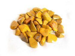 Yellow Jasper Tumbled Stones - Medium 20 - 30 mm - 1 LB - Madagascar