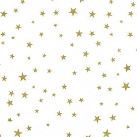 SMALL GOLD STARS - CELLO WRAP - 40 x 100 roll