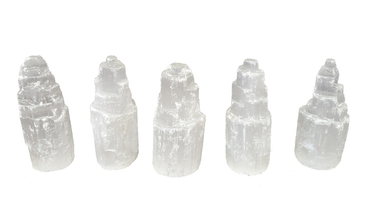 Tour SELENITE 4 pouces - 10cm - Chine