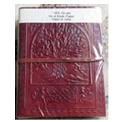 Hand Made Leather Cover Paper Diaries - Tree of Life - 5 x 7 inch - NEW421