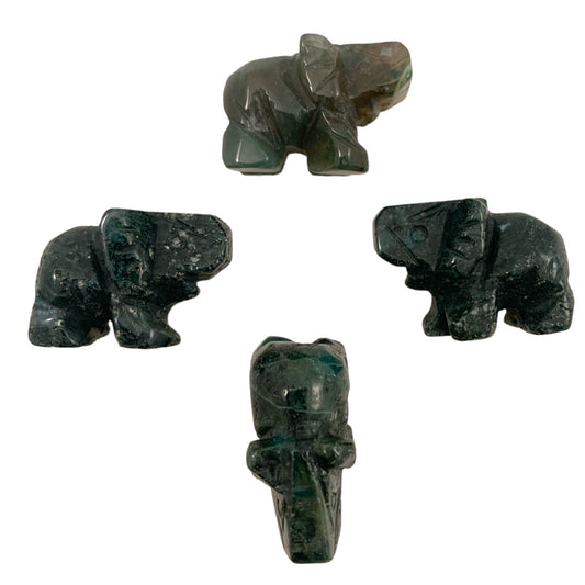 Baby Elephant - 25mm 1 inch - Ocean Jasper - Price Each - NEW922