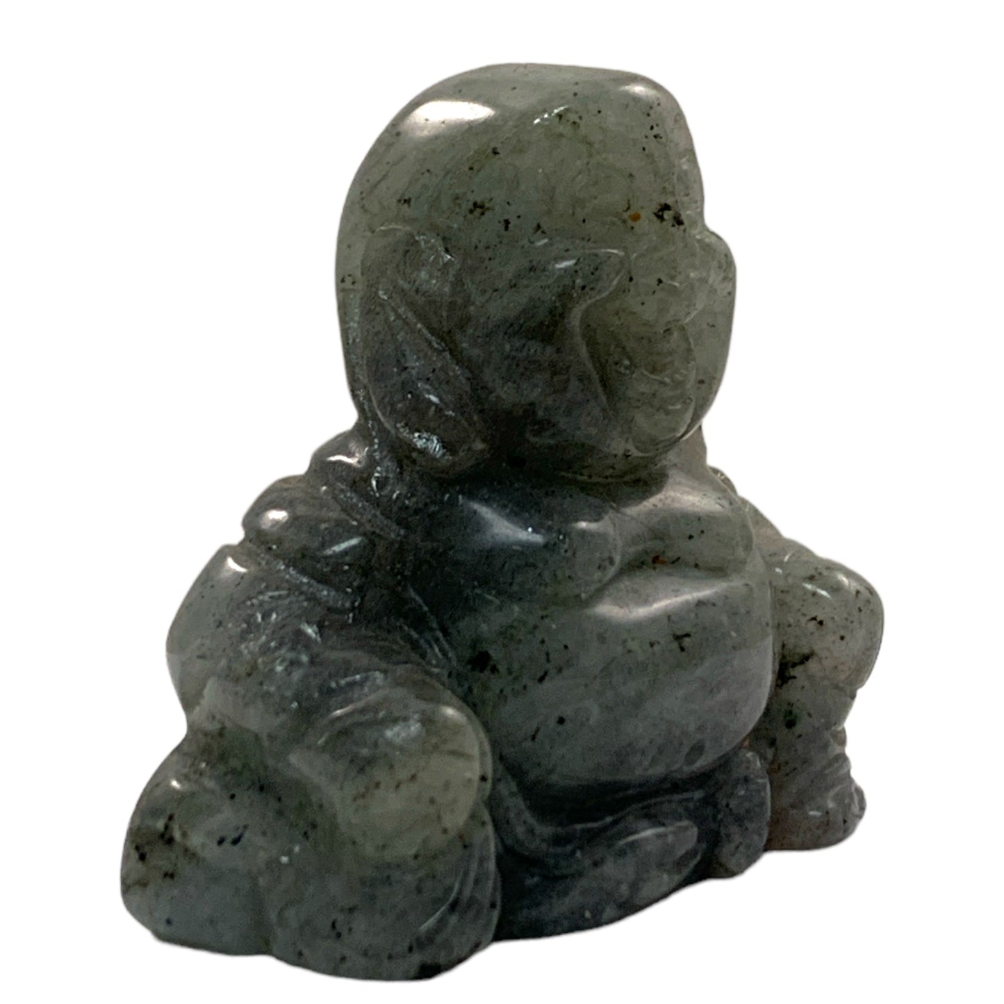 Sitting Buddha - Labradorite - 40mm - NEW722