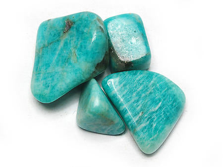 Amazonite Tumbled Stones - Medium 20 - 30 mm - 1 LB - Madagascar