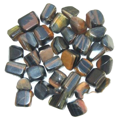 TIGER EYE Blue Tumbled Stones - Medium 20 - 30 mm - 500 GRAMS 1.1 LB - India - Stone of practical and integral communication