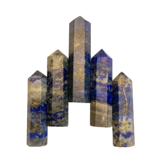 Lapis Lazuli - 35mm -Single Terminated Pencil Points - (retail purchase as singles, wholesale min order 5) - NEW1221