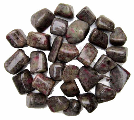 RUBY FELDSPAR Hand Polished Tumbled Stones - Medium 25 - 35 mm - 500 GRAMS 1.1 LB - India