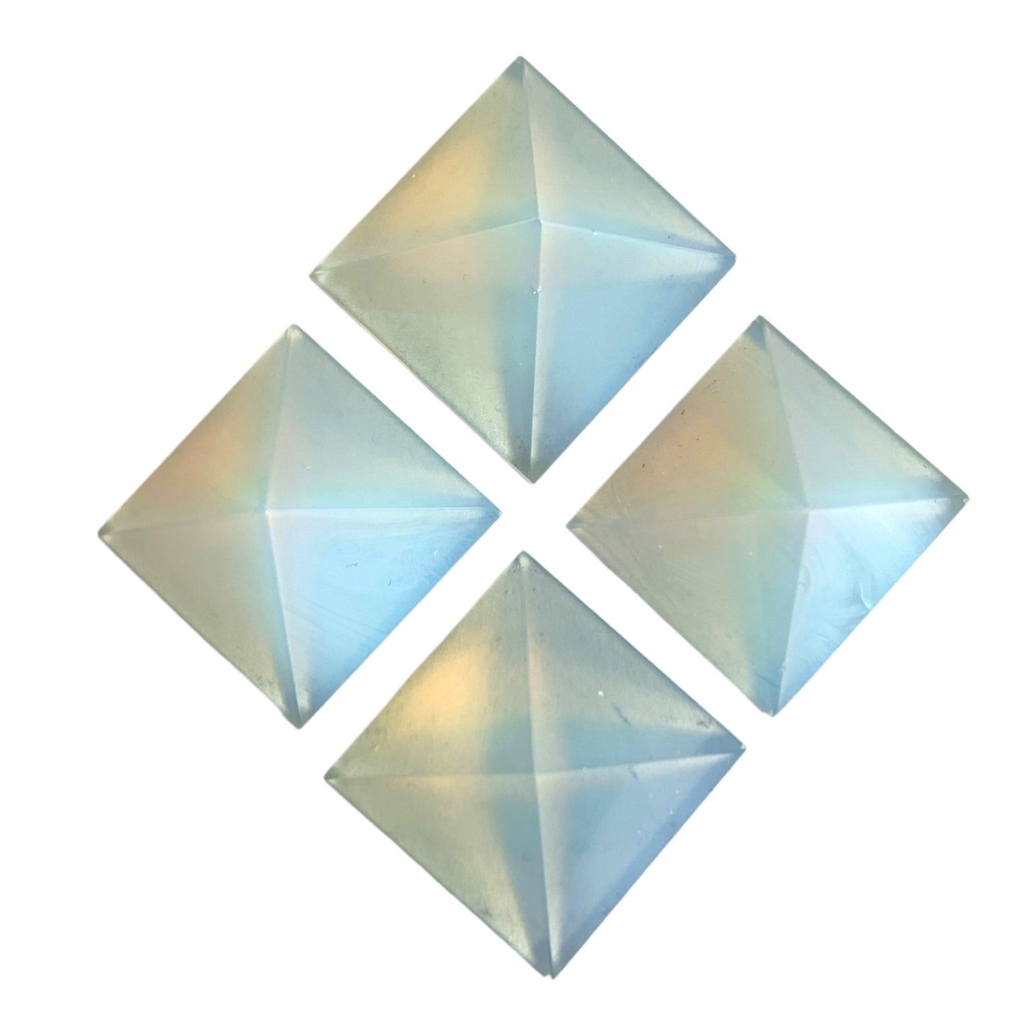 Opalite - Small Pyramids - 23 to 28mm - Price per piece 15g - Order in 5's - NEW121