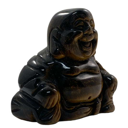 Sitting Buddha - Tigers Eye - 40mm - NEW722