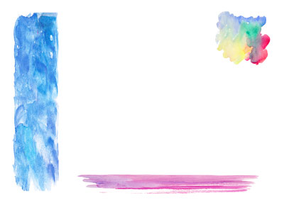PK/50 - Flora Cards - Blank - Abstract Watercolour