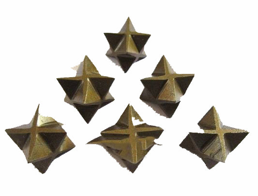 Pyrite  Merkaba Star Stones 15-18mm - 15 Grams - India (Minimum 5) NEW121