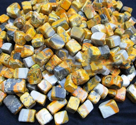 BUMBLE BEE Tumbled Stones - 25 - 30 mm - 500 grams - India