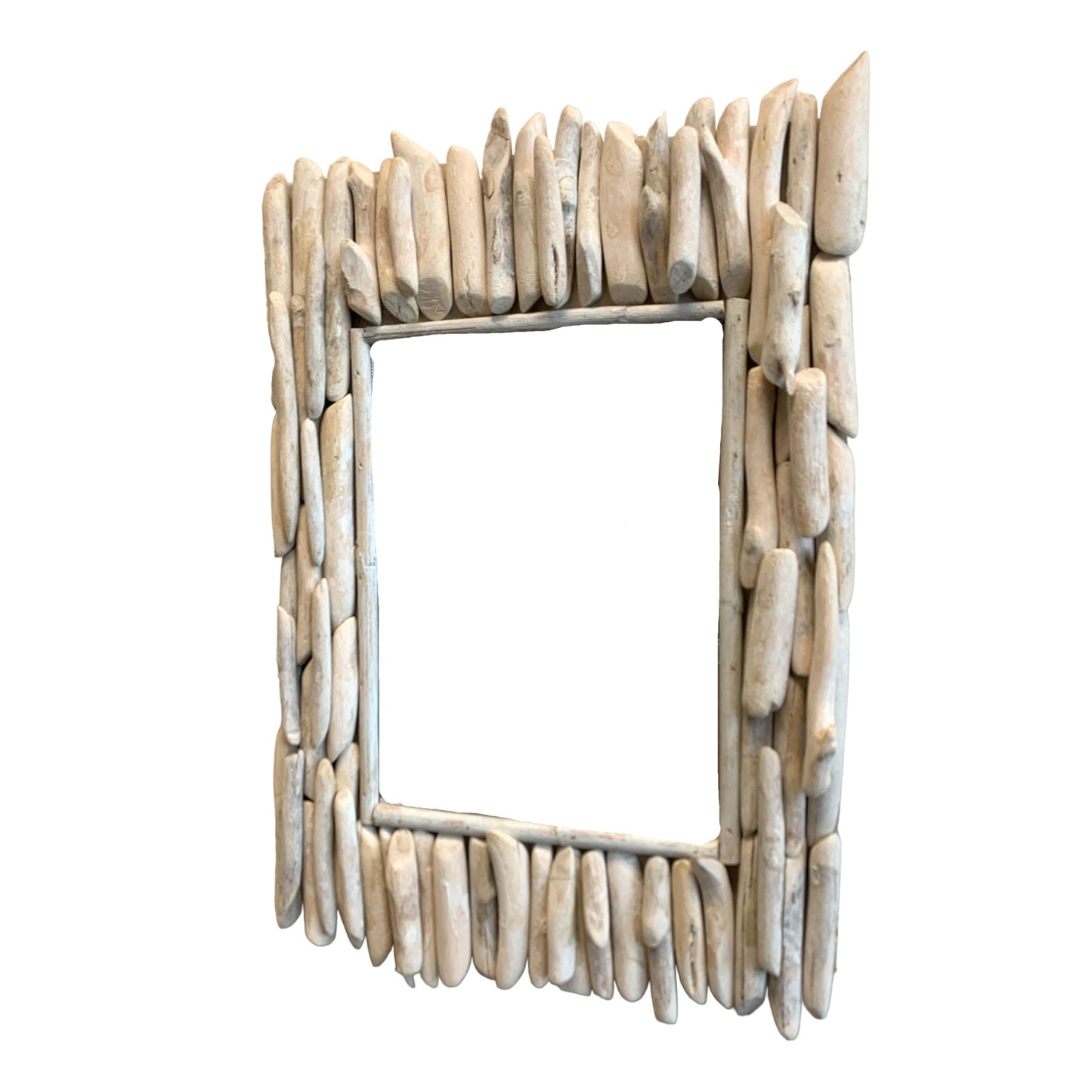 RECTANGULAR DRIFTWOOD MIRROR - 13 inch x 17 inch appx