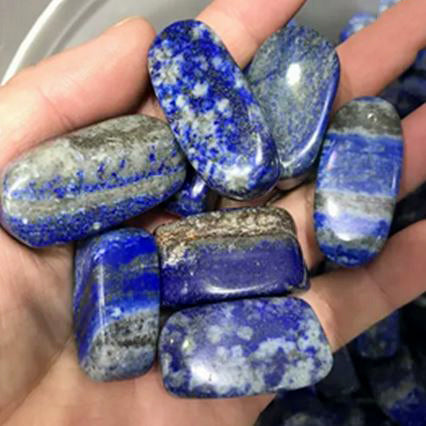 Lapis Lazuli Tumbled Stones - Large 40mm - 1 LB. - China - NEW621