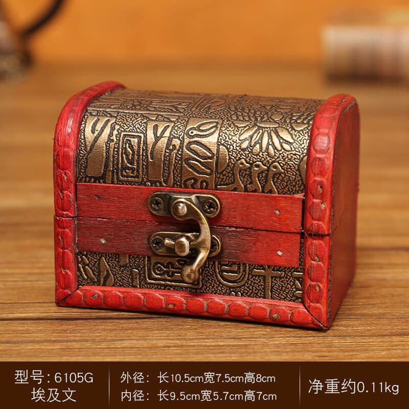 Wooden Box with Metal Latch - 4.13 x 2.93 x 3.14 inch or 10.5 x 7.5 x 8cm - Block - China - NEW123