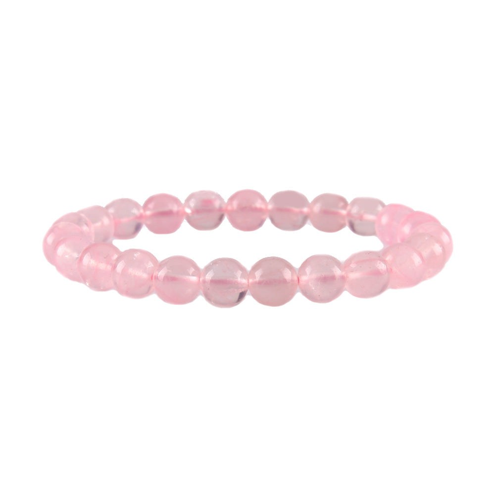 Rose Quartz Bracelet - 8mm - Approx 7.5 Inch - NEW222