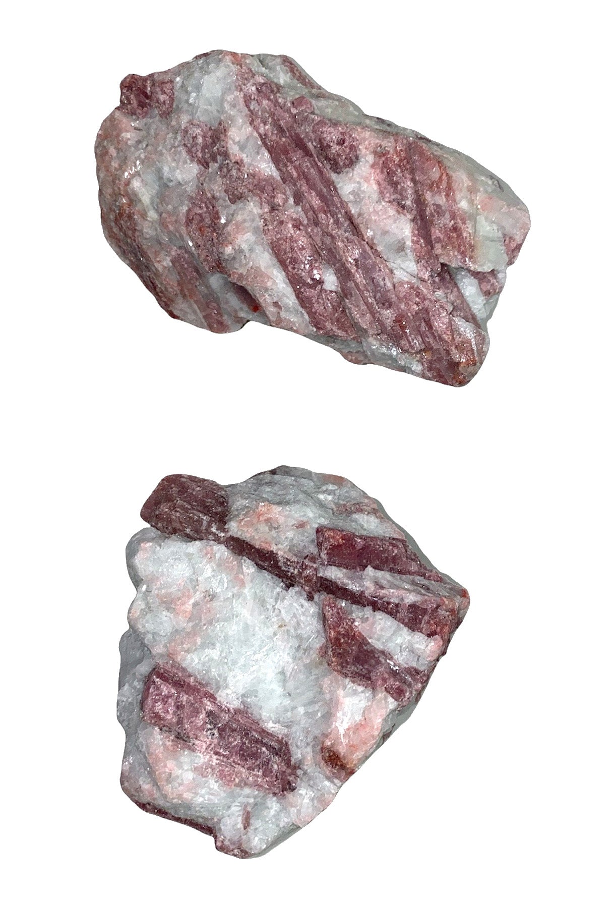 Natural Rough Pink Tourmaline IN MATRIX Raw Stone - 7 - 10cm Assorted Sizes - Sold by the gram - China - NEW921