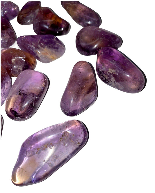 Ametrine Quality 1A Tumbled Stones - Large 30 - 40 mm - 1 lb - Brazil - NEW122