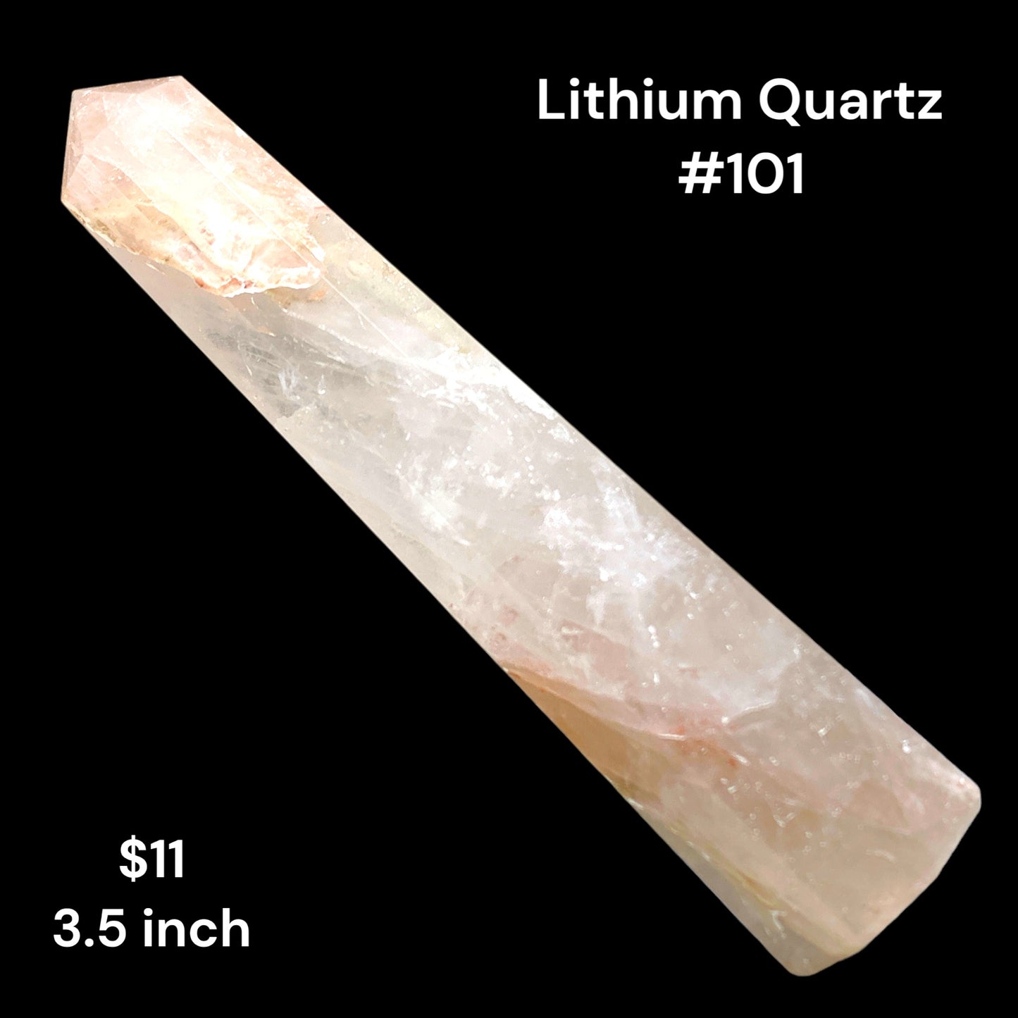 Lithium Quartz - 3.5 inch - 45g - Polished Points