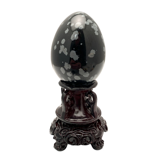 Snowflake obsidian Eggs 50-70mm - Price per Gram - NEW1021