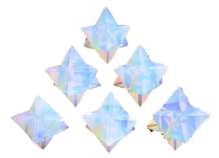 Opalite  Merkaba Star Stones 16-20mm - 20 Grams - India (Minimum 5) NEW121