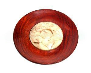 Bâton en bois avec pierre à savon ou brûleur conique 4"D (2 pièces)