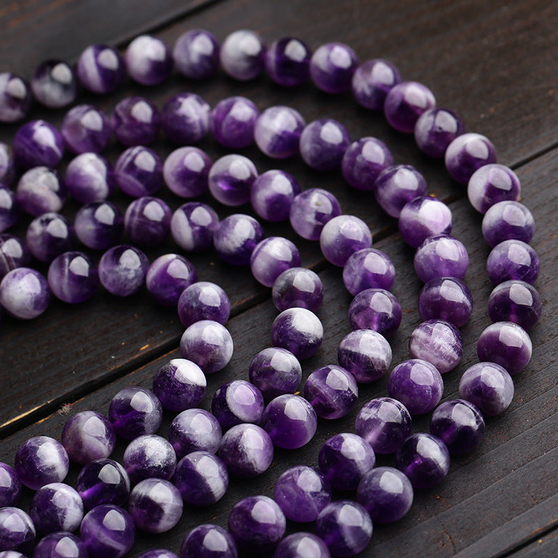 Amethest Dark - 8mm Round Bead Strand - 15 inch - China - NEW1122