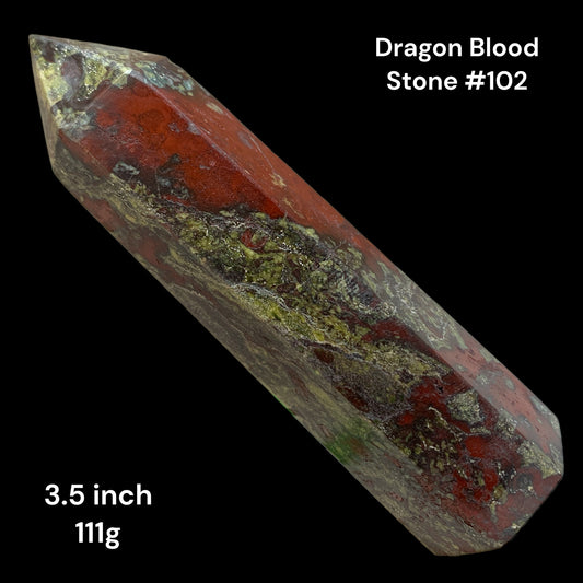 Dragon Blood Stone - 3.5 inch - 111g - Polished Points