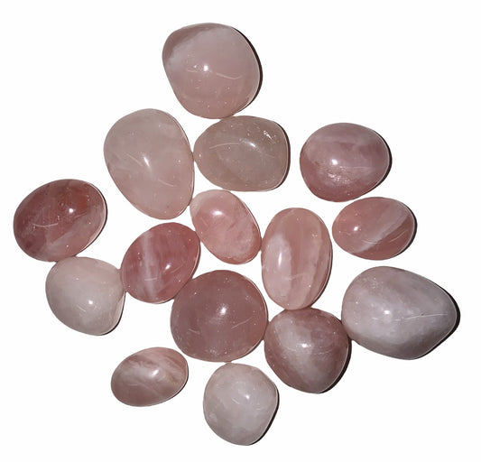 Grade A Rose Quartz Tumbled Stones - Medium 20 - 30 mm - 500 grams - China - NEW1021