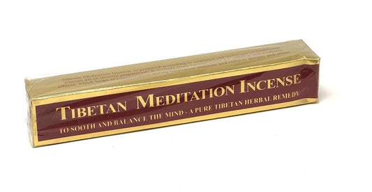 Tibetan Meditation Incense 25 sticks pack - 1.3oz Small 6 inch long - NEW1220