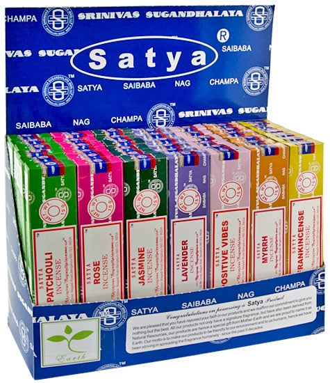 Satya NAG CHAMPA Floral Plus 15 grammes AFFICHAGE (42 paquets) DP07