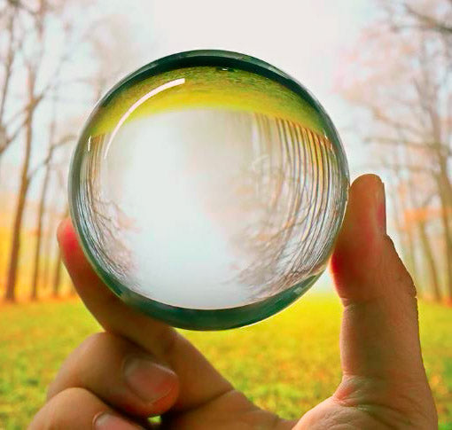 Palm Reading Crystal Ball - Sphère en verre transparent de qualité supérieure K9 - 9 cm - Chine - NEW822