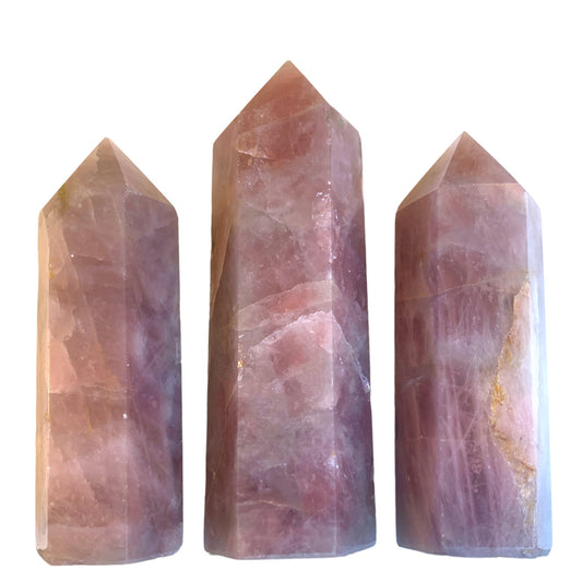 Lavender Rose Quartz Polished Points - Price per gram  - China - NEW722