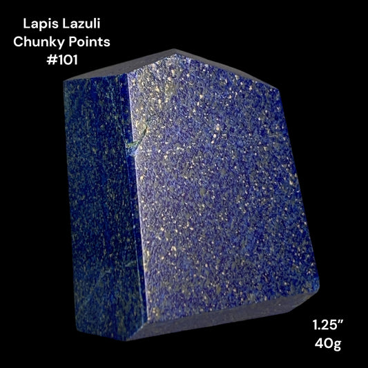 Lapis Lazuli Chunky Points - 1.25 inch - 40 - Polished Points