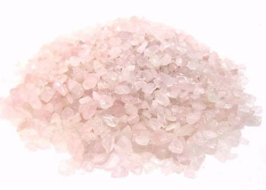 Chips de quartz rose 5 à 8 mm - 500 grammes (1,1 livre) - Inde