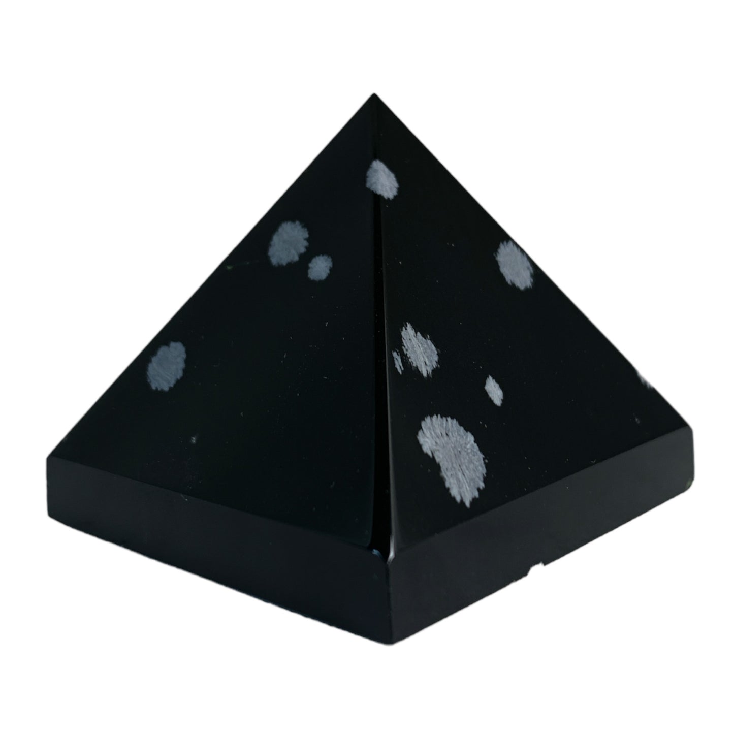 Obsidienne flocon de neige - 40 à 60 mm - Prix par gramme par pièce (commande B2B 1 = 1 pièce donc nous facturons Ex. 60g = 4,80 $ chacun)