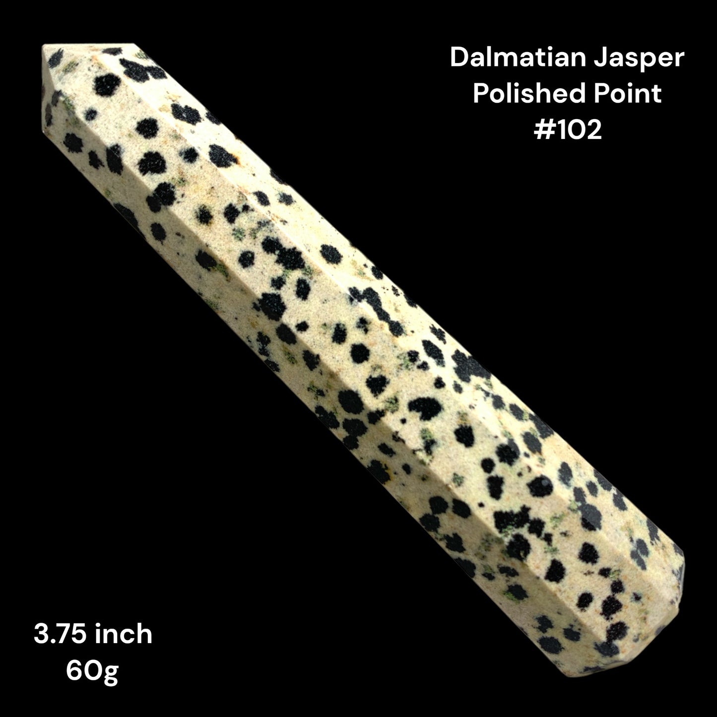 Dalmatian Jasper - 3.75 inch - 60g - Polished Points