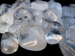 Clear Quartz Tumbled Stones - AA Quality - Medium 20 - 30 mm - 1 LB - Madagascar