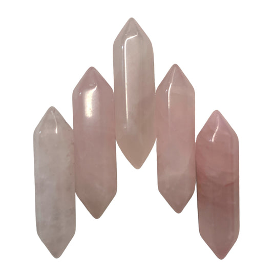 Rose Quartz - 30-33mm - Double Terminated Pencil Points - China - order in 5's - NEW822
