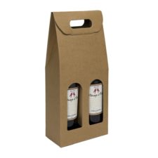 Kraft Smooth Finish 2 Bottle Carrier 5.13 x 2.5 x 13.25″