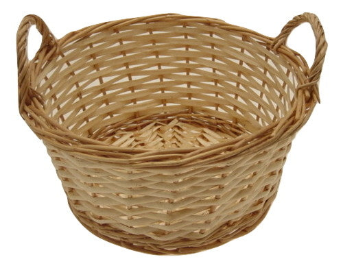 Round Split Willow Trays - Honey - 9.5 x 5 inches